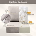 thumbnail image 4 of Gymojoy Luxury Outdoor Deep Seat Cushion 22 X 24 X 6 inch for Patio Furniture, Waterproof & Fade Resistant Patio Furniture Replacement Cushions, Beige, 4 of 8