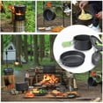 thumbnail image 4 of Biwat Non-Stick Lightweight Camping Cookware Mess Kit, Aluminium Alloy, Green, Perfect for Camping, Hiking, Backpacking, Picnic, 4 of 4