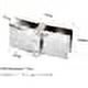 thumbnail image 2 of Clip para bisagra de puerta de vidrio de 4 piezas, bisagra de puerta de vidrio de acero inoxidable, bisagra plegable de vidrio, 2 of 5