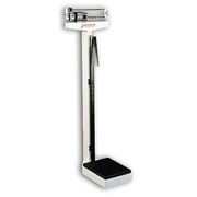Cardinal Scale-Detecto 439 10.5 in. X 14.5 in. Platform Eye Level Physician Scale 400 Lb X 4 Oz with Height Rod