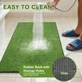 thumbnail image 3 of Artificial Grass for Dogs Potty, Reusable Pet Training Mat Home and Travel, Washable Hemmed Edge Pee Pad with Drainage Holes, Easy to Clean (31"x51"), 3 of 5