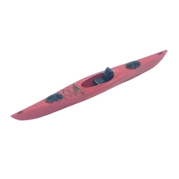 Modelo de kayak 1/64, kayak para una sola persona, recuerdo de simulación, adorno decorativo para rojo