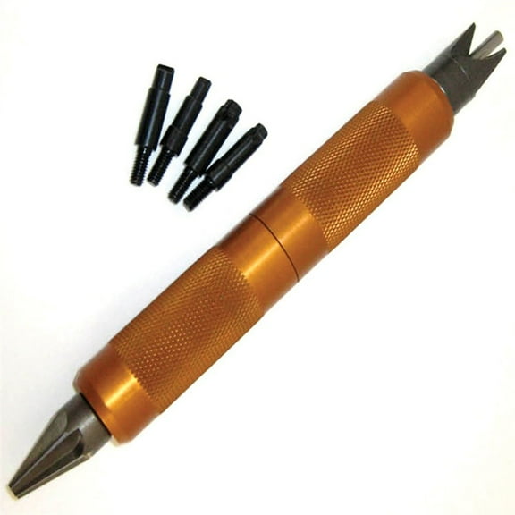 Case Prep Multitool-Inside Chamfer and Outside Deburring Tool, Primer Pocket Cleaners Reamers for Removing Crimps-Case Chamfer Deburring Hand Tools for Case Prep Reloading Fits Case.17-45 Caliber