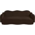thumbnail image 2 of Bowery Hill Contemporary Soft Brown Teddy Durable Fabric Sofa, 2 of 17