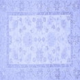 thumbnail image 1 of Ahgly Company Indoor Square Oriental Blue Traditional Area Rugs, 3' Square, 1 of 4