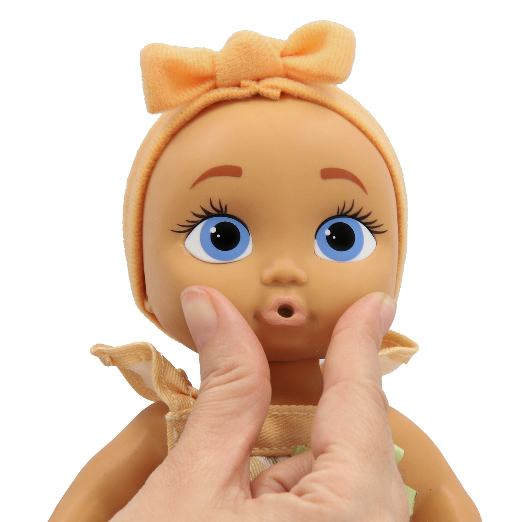 Be Loved Babies Mini Rowan Realistic Doll, Soft Skin, Yellow Outfit, 9-inch tall, 18M+