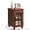 Red oak, variant on Buildhom Farmhouse Nightstand with Charging Station, Narrow Side Table with Glass Barn Door & Adjustable Shelf for Small Spaces, Red Oak