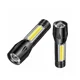 thumbnail image 1 of Linterna magnética LED recargable, superbrillante con luz de trabajo COB, impermeable, linternas tácticas de bolsillo de emergencia, paquete de 2 sin batería, 1 of 4