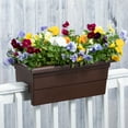 thumbnail image 2 of Root & Vessel Countryside Railing Planter, Brown, 24", 2 of 5