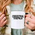 thumbnail image 4 of Eerie Christmas Things Vintage Personalized Mug, Handcrafted Retro Horror Gift with Custom Name, 4 of 5