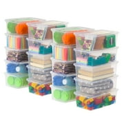 Inspired Essentials 5 Qt. Plastic Storage Bins with Lids, Stackable Storage Containers, Totes, 20Pk