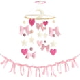 thumbnail image 1 of Móvil para Cuna Teeloray con Moño Rosa y Guirnalda para Niñas, 1 of 9