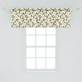 thumbnail image 2 of Ambesonne Feather Window Valance, Bohemian Exotic Plumage, 54" X 18", Grey Yellow, 2 of 3