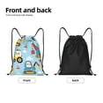 thumbnail image 2 of Yiaed Building Truck Print Drawstring Bags Drawstring Backpack Bulk String Back Pack Gym Sport Bag-Medium, 2 of 5