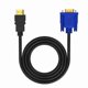 thumbnail image 1 of 9.84ft HD-compatible1080P HDMI-compatible Male to 15 Pin VGA Connector Adapter Cable for HDTV TV, 1 of 5