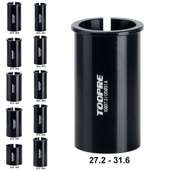 Mtb Bicycle Bike Seat Post Shim Tube Sleeve Reducer Seatpost Converter Adapter For 222/254/27 2/31 6/339 Hole Diameter Seat Tube 22.2 To 25.4