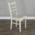 thumbnail image 6 of Pemberly Row 37"H Coastal Wood Ladderback Chair in Marble White (Set of 2), 6 of 9