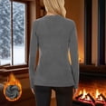 thumbnail image 6 of BLVB Thermal Shirts for Women Long Sleeve Tops Ladies Fleece Lined Undershirt Soft Crewneck Base Layer Tops for Winter Cold Weather, 6 of 8