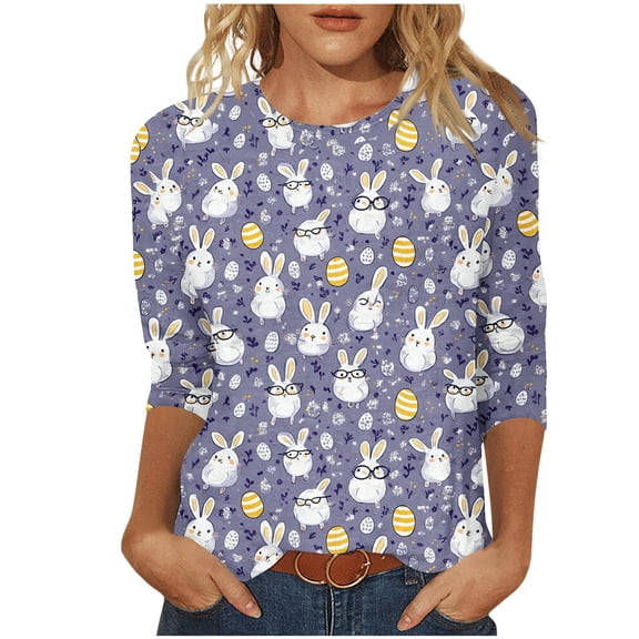 Womens Christmas Tops Casual Snowman Print T-Shirt Long Sleeve Round Neck Christmas Top Holiday Fashion Blouse Fall Clothes My Items