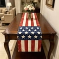 thumbnail image 6 of 4th of July Patriotic Table Runners, 72x13 Inch Stars Stripes Red White and Blue Table Runner for Memorial Day Independence Day Table Decor, 6 of 6