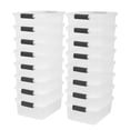 thumbnail image 1 of Homz 15.5 Qt Stackable Home Storage Container w/Lid, Gray Latch (16 Pack), 1 of 9