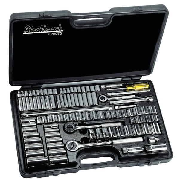 99 Piece Standard & Metric Socket Sets, 1/4 in, 3/8 in, 1/2 in, 6 Point