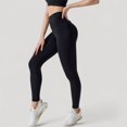thumbnail image 3 of Women's High Waist Compression Leggings with Seamless Fit and Sculpting Stretch Fabric - Small, Black, 3 of 7