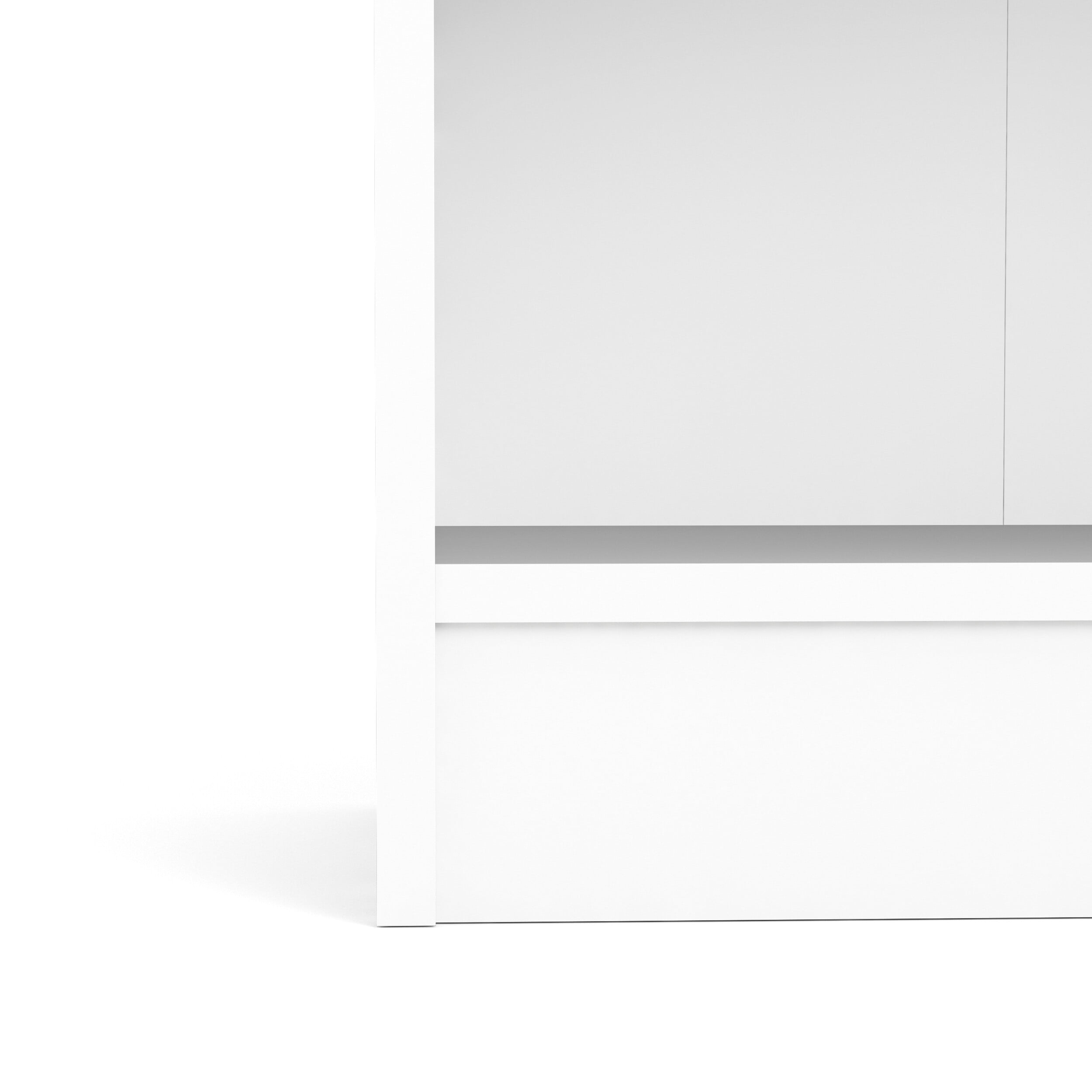 Tvilum Element Adjustable 5 Shelf Bookcase, Storage Home Office Bookshelf for Adults, White