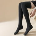 thumbnail image 4 of Extra Long Socks Thigh High Cotton Socks Extra Long Knee Boot Stockings for Women, 4 of 8