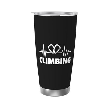 

Climbing 20 Oz Water Bottle Insulated Tumblers Stainless Steel Cups Double Wall Tumbler with Lid