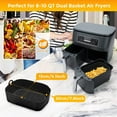thumbnail image 2 of LAICAIW 2 Pcs Doublures en Silicone pour Friteuse à Air Chaud, 10 QT Panier Rectangulaire Réutilisable en Silicone pour Friteuse à Air Insert de Casserole Plateau de Cuisson Accessoires pour Ninja DZ401 DZ550 / Antiadhésif / Nettoyage Facile / Qualité Alimentaire / Chaleur, 2 of 7