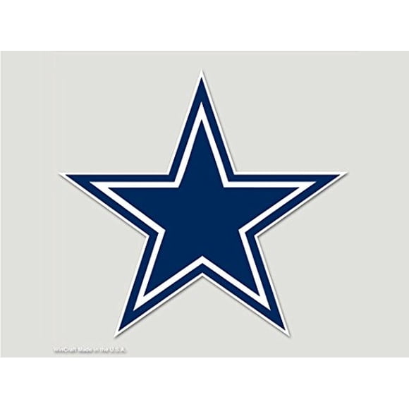 Adhesivo de corte perfecto a color de los Dallas Cowboys de la NFL de WinCraft, 8 x 8
