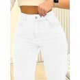 thumbnail image 2 of Women’s Mid Rise Wide Leg Denim Jeans Vintage Washed Leg Lengthening Figure Flattering Perfect for Y2K Streetwear Casual Days, 2 of 6