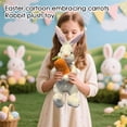 thumbnail image 4 of 10/13/16 Inch Easter Bunny Stuffed Animals, Soft Bunny Plush Toy with Carrot, Cute Rabbit Stuffed Animals for Girls and Boys, Rabbit Plush Toy, Easter Basket Stuffers, Birthday Gifts, 4 of 5