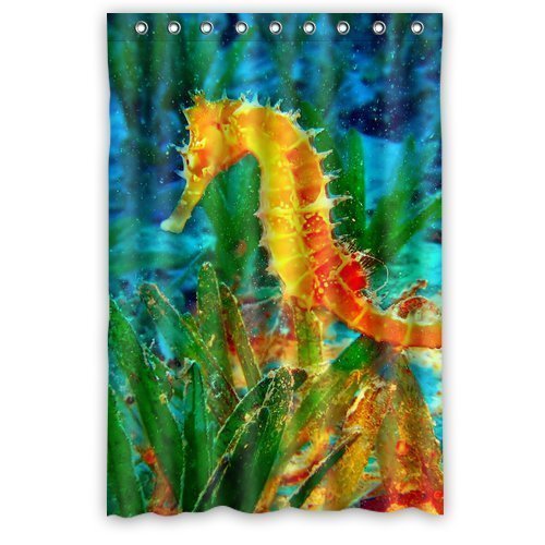 GreenDecor Seahorse Authentic Undersea World Animal Waterproof Shower