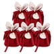 thumbnail image 1 of Bowknot Easter Bunny Cute Gift, W / Cards & Pearls Bunny Ears Egg Basket Jewelry Organizer Treat Bags Velvet Candy Bag para cumpleaños Pascua rojo Yotijar Bolsas De Terciopelo Para Dulces, 1 of 10