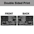 thumbnail image 5 of Dutern Double Sided America First USA Flag Distressed Black White Flags Banner 3 Ply with Brass Grommets 2x3 Feet, 5 of 5