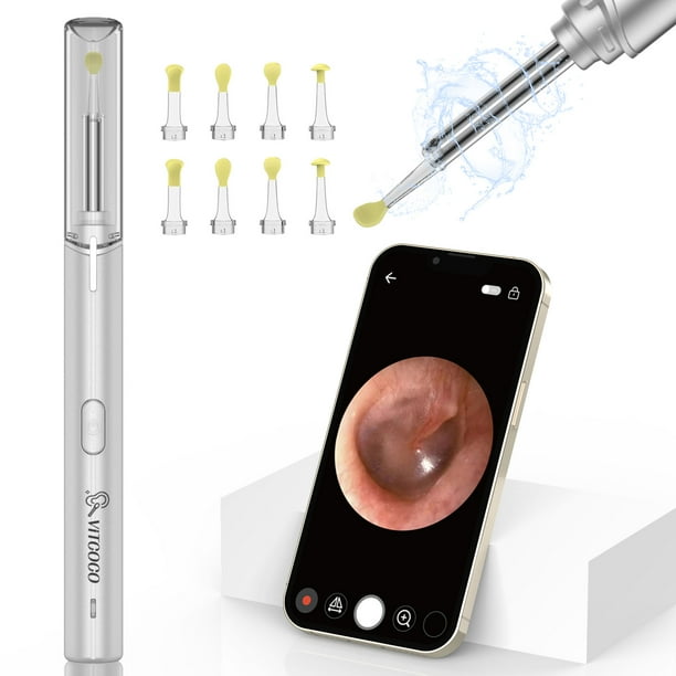 VITCOCO Otoscope Ear Wax Removal Kit with 1920P High Definiton Camera & 4 Types of Earwax