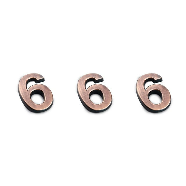 Advancent Números de casa para puerta pequeña exterior Número de signos numéricos Marca de puerta para puertas de apartamento de hotel en Type1 NO1