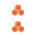 thumbnail image 3 of Cateissary 50 piezas de flores artificiales portátiles, rosas de simulación de boda para interiores Type3 NO3, 3 of 6