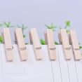 thumbnail image 3 of Farfi 50Pcs Wooden Mini Unpainted Note Photo Clip Peg Clothespin DIY Party Supplies (50pcs), 3 of 5