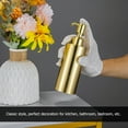 thumbnail image 3 of SHSLING Stainless Steel Gold Soap Dispenser for Bathroom and Kitchen - Hand Soap, Detergent, or Lotion Dispenser, 3 of 5