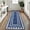 Blue 2*6ft(61*183cm), variant on Anoncndin Modern Washable Runner Rug – Low Pile, Non-Slip, Mark Resistant, Soft Edgeed Carpet for Hallway, Kitchen, Bedroom, Entryway – Collapsible Minimalist Accent Mat – beige , 2x6ft (61x183cm)