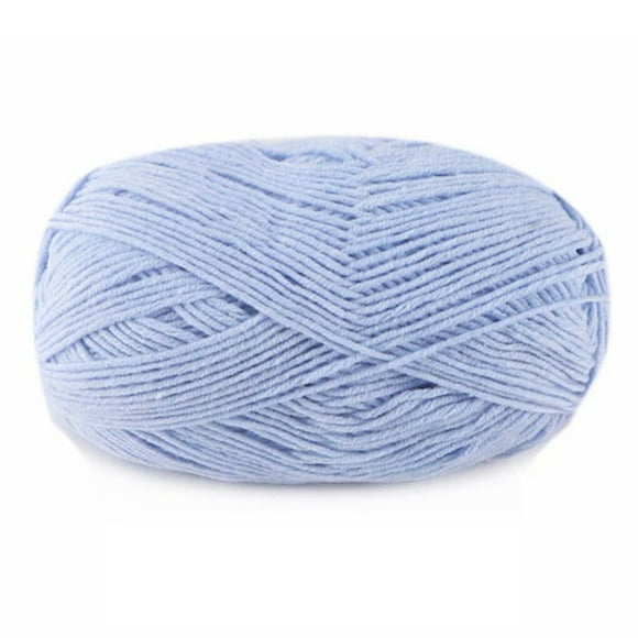 Toystoory Hilo para tejer hilo suéter bufanda guantes paquete de juguetes suministros para el hogar manualidades duraderas 4 capas para Artesanía 54 azul agua