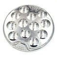 thumbnail image 4 of Zhaomeidaxi Escargot Dish Stainless Steel Snail Escargot Plate 12 Holes Food Plate for Kitchen Hotel Restaurant, 4 of 15