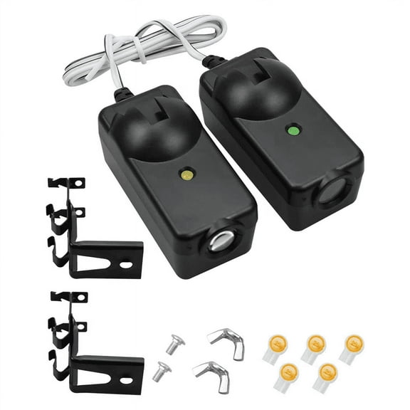 2Pcs Garage Door Opener Safety Sensor Beam Eyes Fit for Sears with Brackets