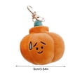 thumbnail image 3 of Llavero con colgante de calabaza pequeña de Halloween, muñeco de peluche, regalo de cumpleaños, colgante peculiar y lindo, 3 of 7