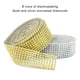 thumbnail image 5 of Yuarrent 2 rollos de diamantes de imitación envueltos en diamantes de imitación, decoración dorada y plateada, cristal cruzado, tul, regalo nupcial, Artesanía Plateado Yuarrent HA075311-01, 5 of 6