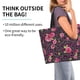 thumbnail image 2 of Balery Rose Mix Leopard 2 Bolsa Tote Estilo Estético con Cremalleras, Bolsa de Hombro, Bolsa de Compras Grande y Plegable, 2 of 8