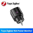 thumbnail image 1 of Zigbee Smart Plug 16A EU Bluetooth Work With Alexa Google Home Tuya App Remote Control Time Energy Monitor for Electrical Socket, 1 of 5